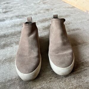 Dolce Vita Brown Suede Slip-On Sneakers